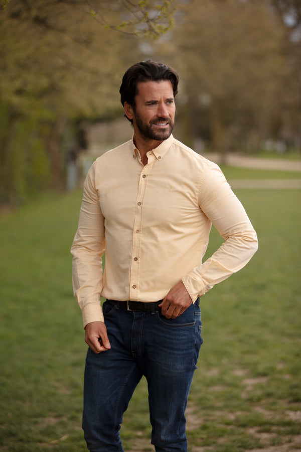 Ridware Chambray Shirt - Yellow - John Partridge & Co